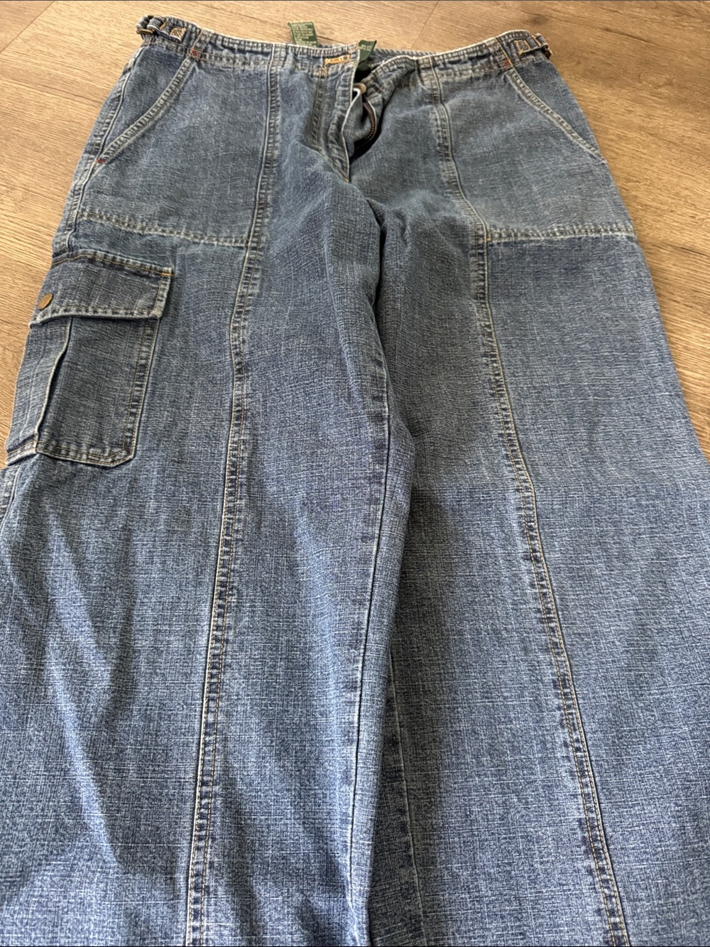 Ralph Lauren Vintage Denim Cargo Jeans - Picture 3 of 8
